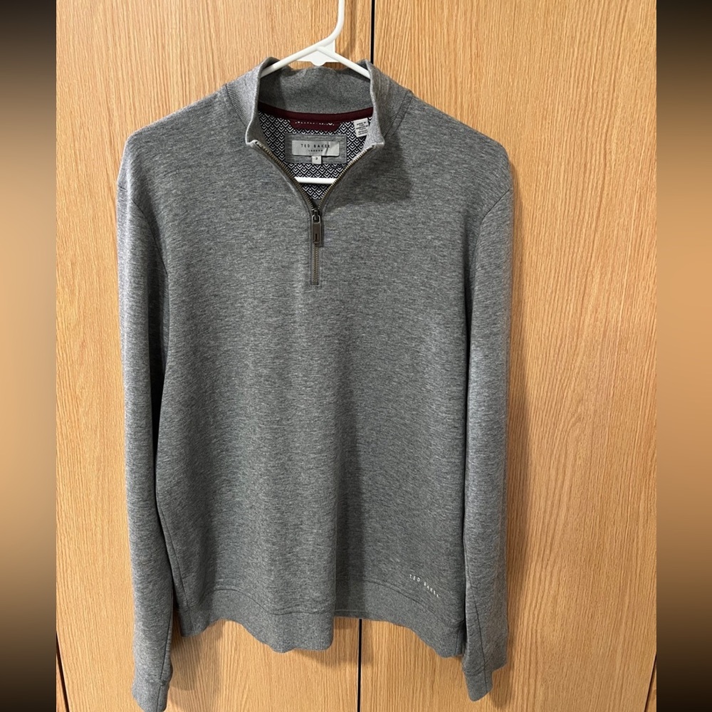 Men’s Medium Grey Ted Baker Quarter Zip